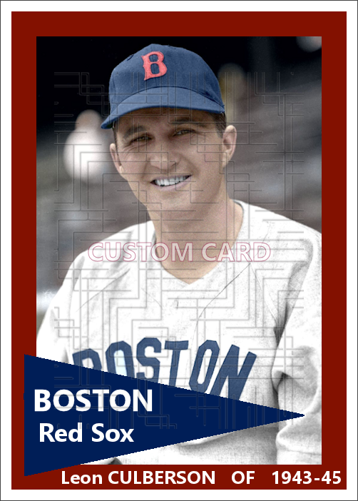 Leon Culberson - 1943-45 Boston Red Sox - choose a size & style