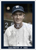 Leon Pettit - 1935 Washington Senators - choose a size & style