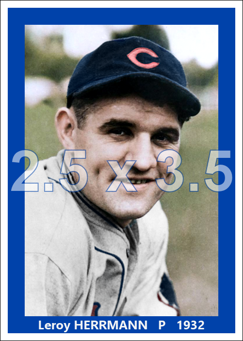 Leroy Herrmann - 1932 Chicago Cubs - choose a size & style