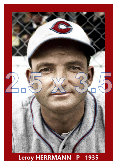 Leroy Herrmann - 1935 Cincinnati Reds - choose a size & style