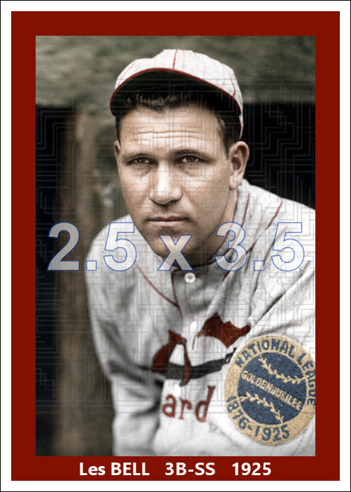 Les Bell - 1925 St. Louis Cardinals - choose a size & style