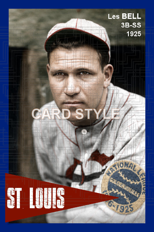 Les Bell - 1925 St. Louis Cardinals - choose a size & style