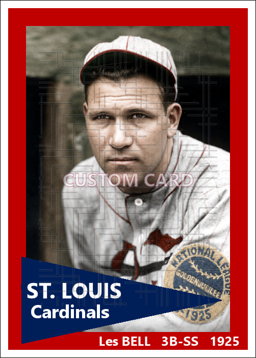 Les Bell - 1925 St. Louis Cardinals - choose a size & style