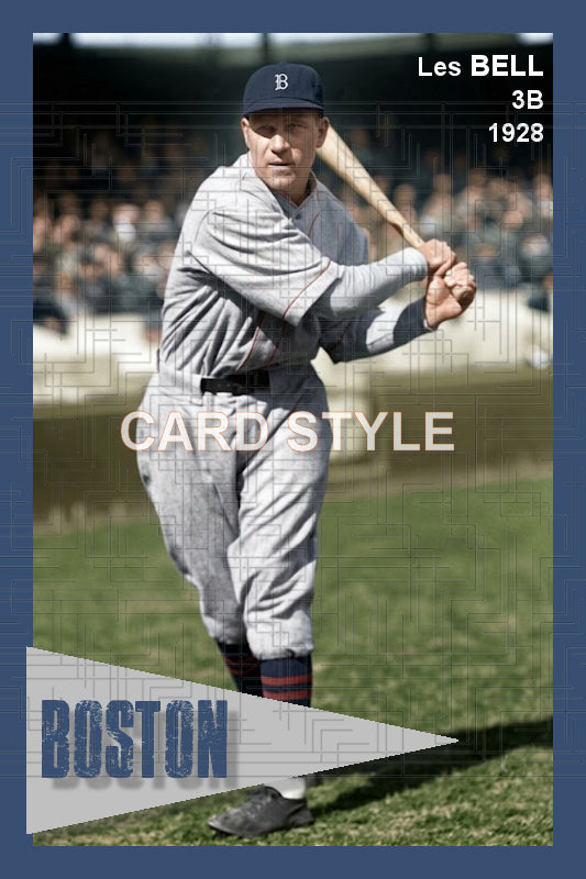 Les Bell - 1928 Boston Braves - choose a size & style