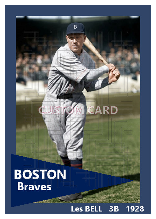 Les Bell - 1928 Boston Braves - choose a size & style