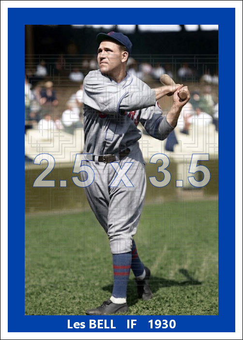 Les Bell - 1930 Chicago Cubs - choose a size & style