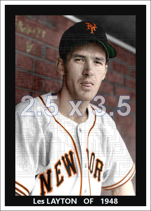 Les Layton - 1948 New York Giants - choose a size & style