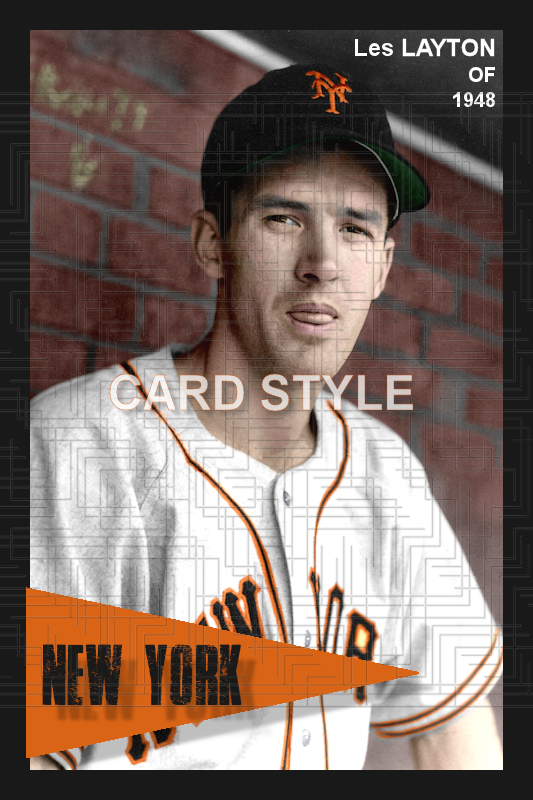 Les Layton - 1948 New York Giants - choose a size & style
