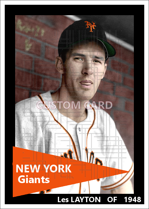 Les Layton - 1948 New York Giants - choose a size & style