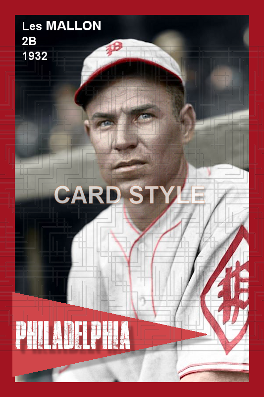 Les Mallon - 1932 Philadelphia Phillies - choose a size & style