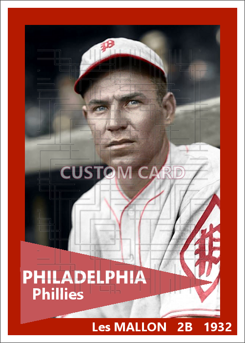 Les Mallon - 1932 Philadelphia Phillies - choose a size & style