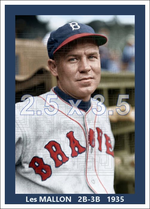 Les Mallon - 1935 Boston Braves - choose a size & style
