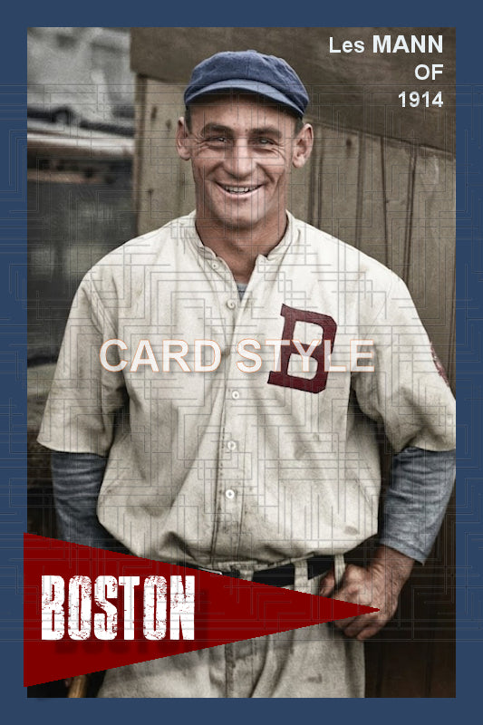 Les Mann - 1914 Boston Braves - choose a size & style