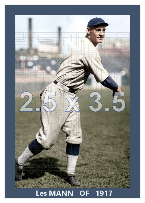 Les Mann - 1917 Chicago Cubs - choose a size & style