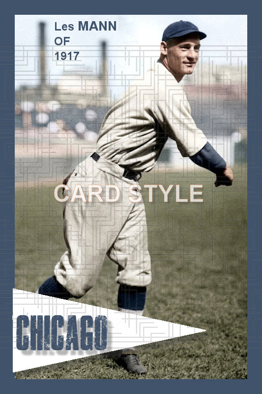 Les Mann - 1917 Chicago Cubs - choose a size & style