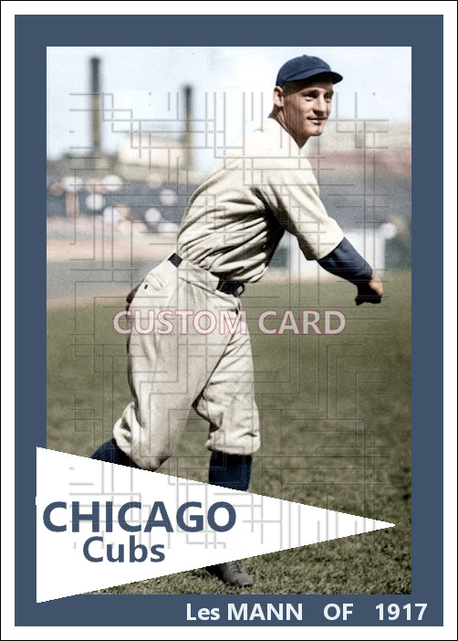 Les Mann - 1917 Chicago Cubs - choose a size & style