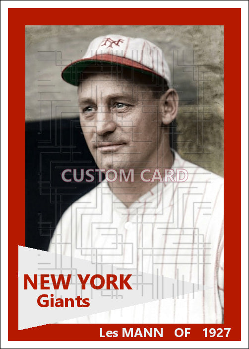 Les Mann - 1927 New York Giants - choose a size & style
