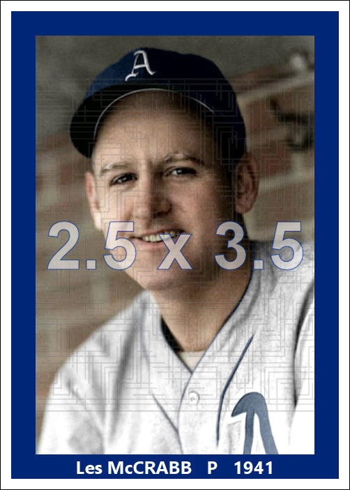 Les McCrabb - 1941 Philadelphia Athletics - choose a size & style