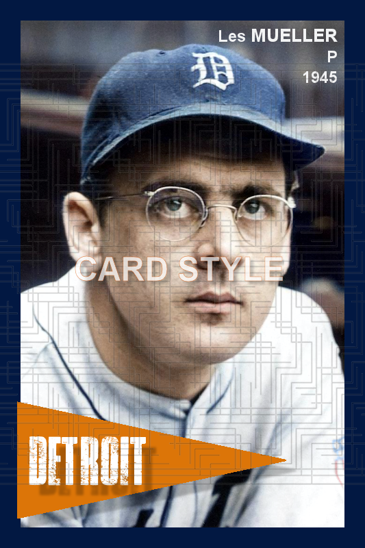 Les Mueller - 1945 Detroit Tigers - choose a size & style