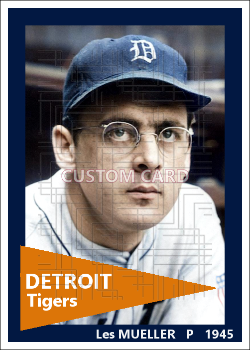Les Mueller - 1945 Detroit Tigers - choose a size & style