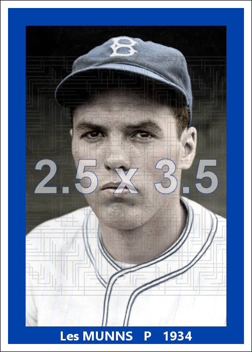 Les Munns - 1934 Brooklyn Dodgers - choose a size & style