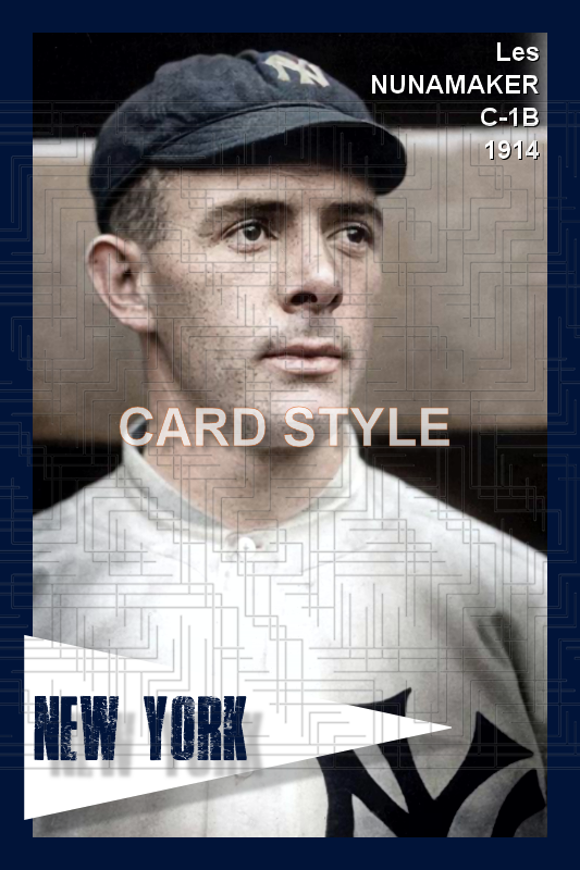 Les Nunamaker - 1914 New York Yankees - choose a size & style