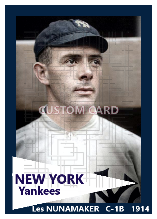 Les Nunamaker - 1914 New York Yankees - choose a size & style