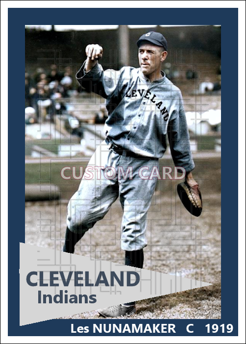 Les Nunamaker - 1919 Cleveland Indians - choose a size & style