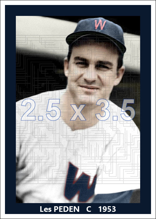 Les Peden - 1953 Washington Senators - choose a size & style