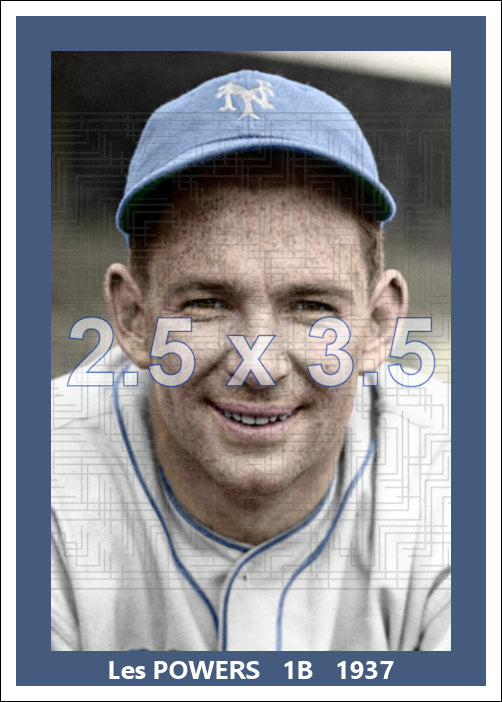Les Powers - 1937 New York Giants - choose a size & style