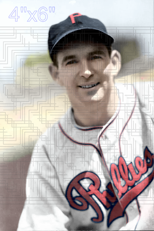 Les Powers - 1939 Philadelphia Phillies - choose a size & style