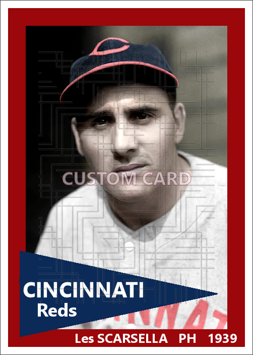 Les Scarsella - 1939 Cincinnati Reds - choose a size & style