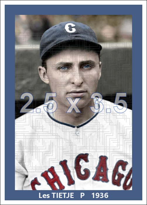 Les Tietje - 1936 Chicago White Sox - choose a size & style