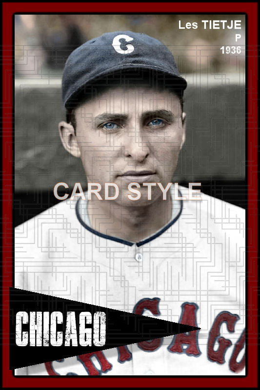 Les Tietje - 1936 Chicago White Sox - choose a size & style
