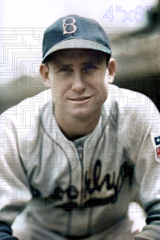 Les Webber - 1942 Brooklyn Dodgers - choose a size & style