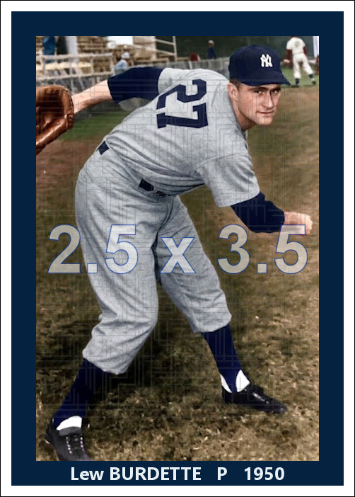 Lew Burdette - 1950 New York Yankees - choose a size & style