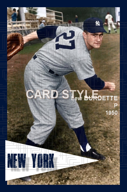 Lew Burdette - 1950 New York Yankees - choose a size & style