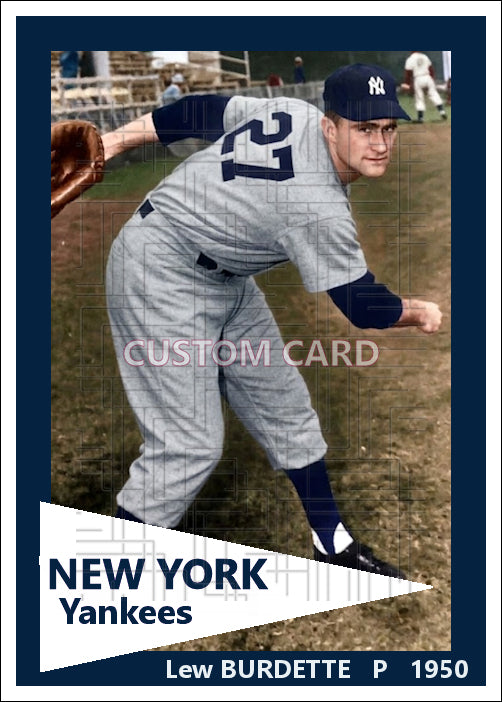 Lew Burdette - 1950 New York Yankees - choose a size & style