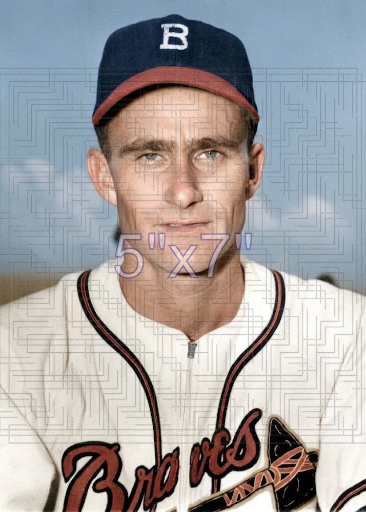 Lew Burdette - 1951 Boston Braves - choose a size & style