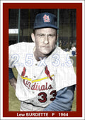 Lew Burdette - 1964 St. Louis Cardinals - choose a size & style
