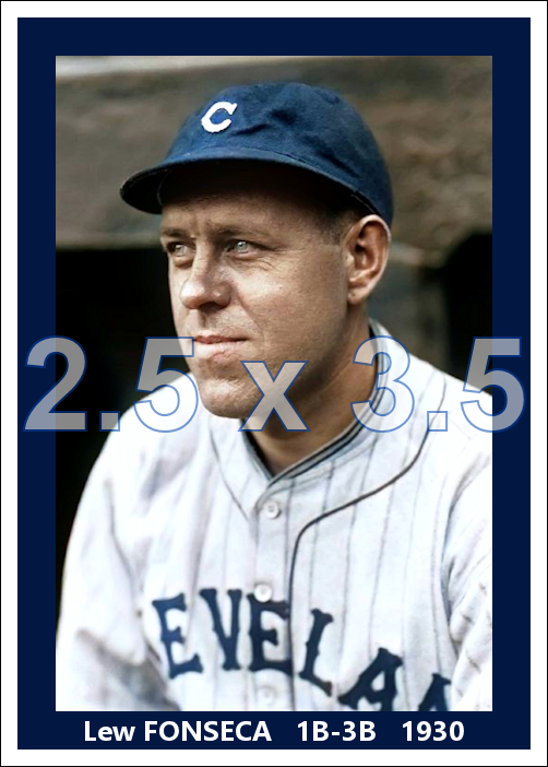 Lew Fonseca - 1930 Cleveland Indians - choose a size & style