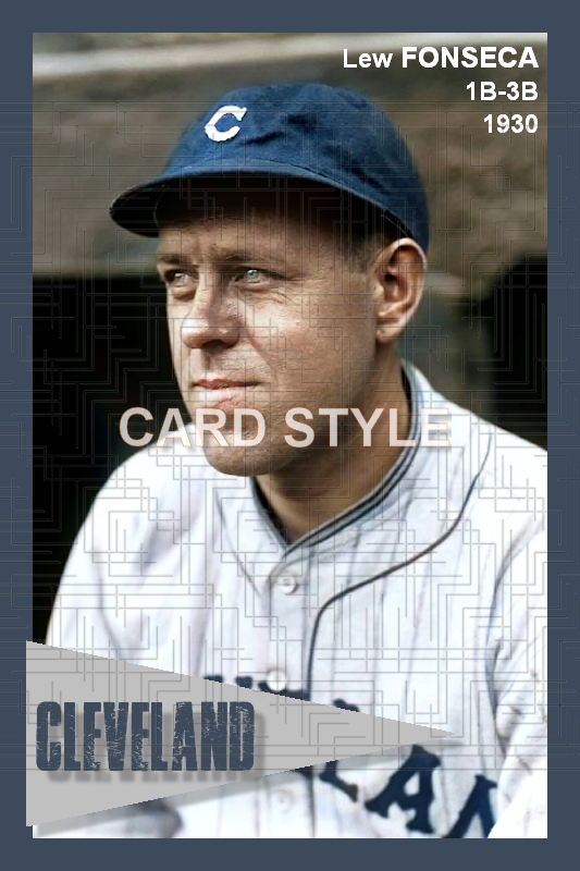 Lew Fonseca - 1930 Cleveland Indians - choose a size & style