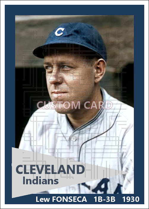 Lew Fonseca - 1930 Cleveland Indians - choose a size & style