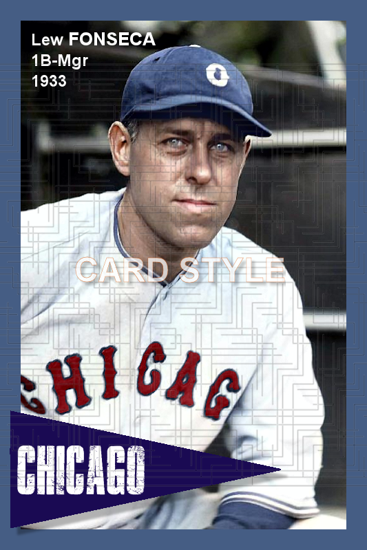 Lew Fonseca - 1932 Chicago White Sox - choose a size & style