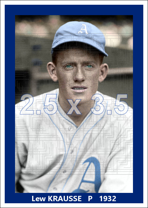 Lew Krausse - 1932 Philadelphia Athletics - choose a size & style