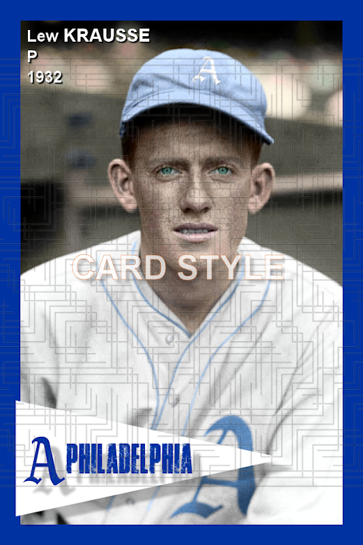 Lew Krausse - 1932 Philadelphia Athletics - choose a size & style