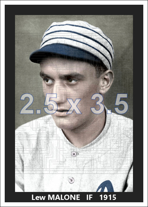 Lew Malone - 1915 Philadelphia Athletics - choose a size & style