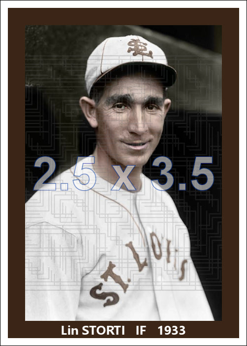 Lin Storti - 1933 St. Louis Browns - choose a size & style