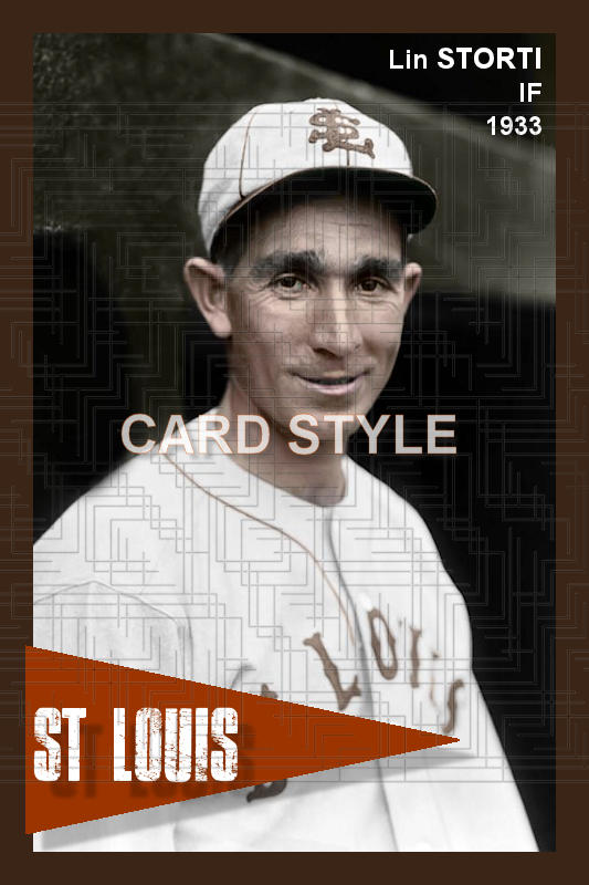Lin Storti - 1933 St. Louis Browns - choose a size & style