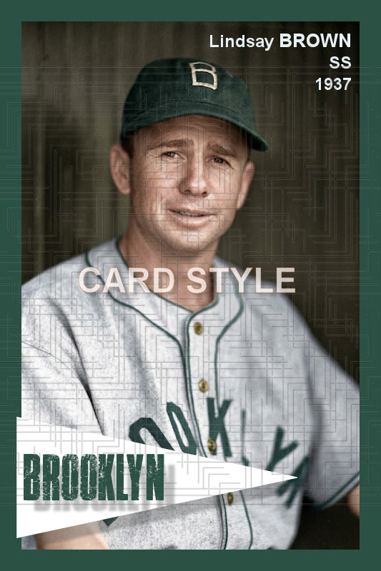 Lindsay Brown - 1937 Brooklyn Dodgers - choose a size & style
